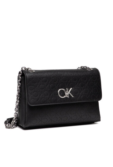 Calvin Klein Дамска чанта Re-Lock Ew Conv Xbody Perf K60K609396 Черен - Mera.bg