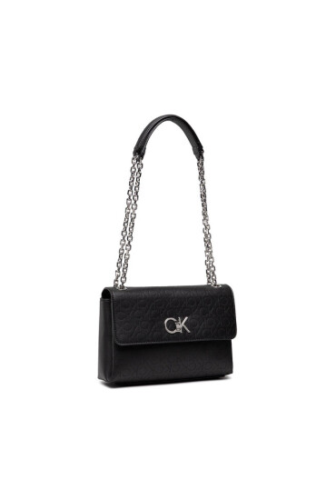 Calvin Klein Дамска чанта Re-Lock Ew Conv Xbody Perf K60K609396 Черен - Mera.bg