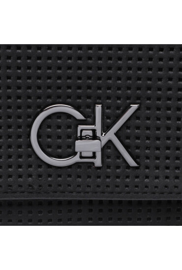 Calvin Klein Дамска чанта Re-Lock Ew Conv Xbody Perf K60K610634 Черен - Mera.bg