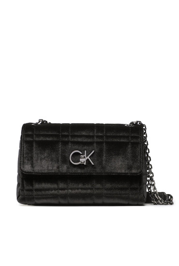 Calvin Klein Дамска чанта Re-Lock Ew Conv Xbody Velvet K60K610196 Черен - Mera.bg