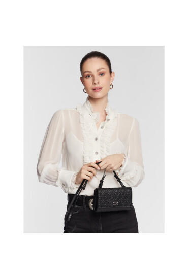Calvin Klein Дамска чанта Re-Lock Mini Bag Emb Mono K60K610232 Черен - Mera.bg
