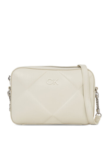 Calvin Klein Дамска чанта Re-Lock Quilt Camera Bag K60K610767 Dk Ecru PC4 - Mera.bg