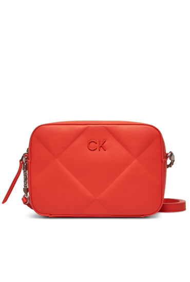 Calvin Klein Дамска чанта Re-Lock Quilt Camera Bag K60K610767 Оранжев - Mera.bg