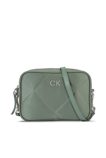 Calvin Klein Дамска чанта Re-Lock Quilt Camera Bag - Satin K60K611535 Sea Spray LKG - Mera.bg