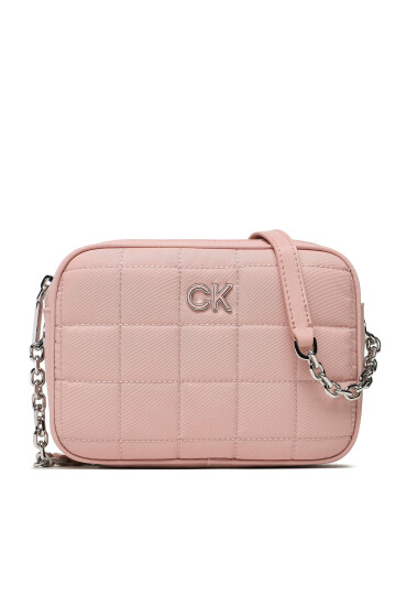 Calvin Klein Дамска чанта Re-Lock Quilt Camera Nyl K60K610640 Розов - Mera.bg