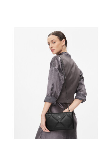 Calvin Klein Дамска чанта Re-Lock Quilt Crossbody K60K611042 Ck Black BAX - Mera.bg