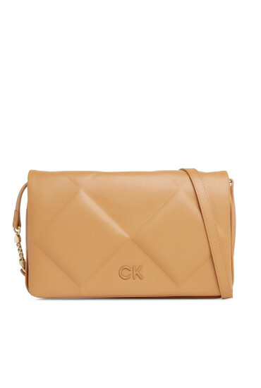 Calvin Klein Дамска чанта Re-Lock Quilt Shoulder Bag K60K611021 Кафяв - Mera.bg
