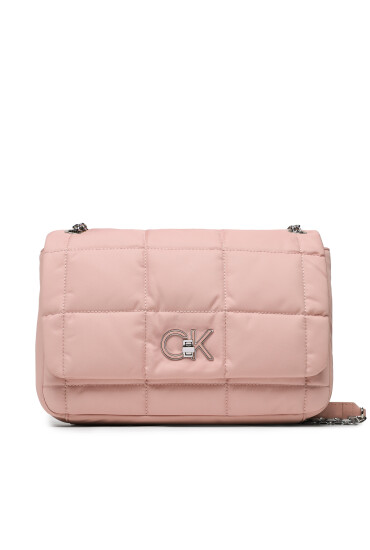 Calvin Klein Дамска чанта Re-Lock Quilt Shoulder Bag Nyl K60K610639 Розов - Mera.bg