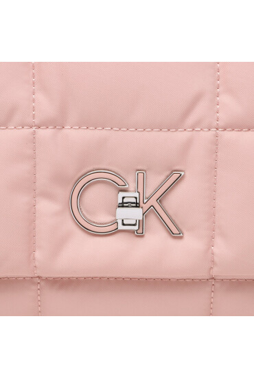 Calvin Klein Дамска чанта Re-Lock Quilt Shoulder Bag Nyl K60K610639 Розов - Mera.bg