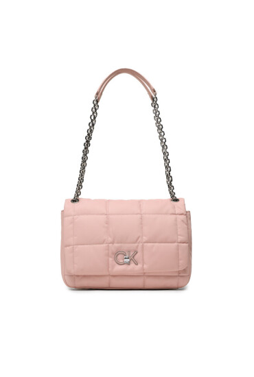 Calvin Klein Дамска чанта Re-Lock Quilt Shoulder Bag Nyl K60K610639 Розов - Mera.bg