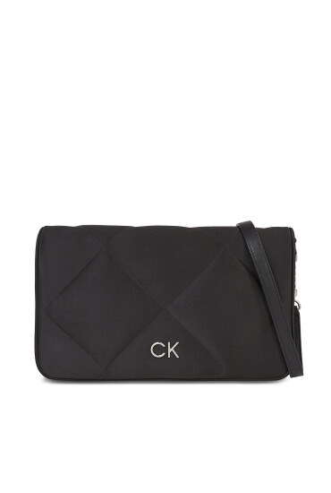 Calvin Klein Дамска чанта Re-Lock Quilt Shoulder Bag-Satin K60K611300 Черен - Mera.bg