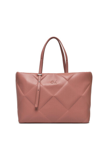 Calvin Klein Дамска чанта Re-Lock Quilt Tote Lg K60K611339 Розов - Mera.bg