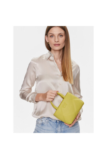 Calvin Klein Дамска чанта Re-Lock Quilt Tote Mini K60K611340 Жълт - Mera.bg