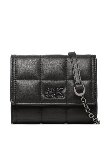 Calvin Klein Дамска чанта Re-Lock Quilt Trifold Md W/Strap K60K610476 BAX - Mera.bg