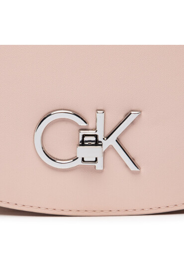 Calvin Klein Дамска чанта Re-Lock Saddle Bag K60K609871 Розов - Mera.bg