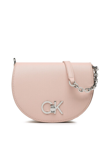 Calvin Klein Дамска чанта Re-Lock Saddle Bag Mini K60K609892 Розов - Mera.bg