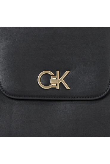 Calvin Klein Дамска чанта Re-Lock Shopper W/Flap K60K611052 Черен - Mera.bg