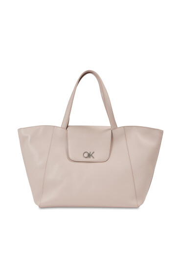 Calvin Klein Дамска чанта Re-Lock Shopper W/Flap K60K611052 Сив - Mera.bg