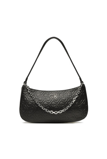 Calvin Klein Дамска чанта Re-Lock Shoulder Bag Emb Mono K60K610204 Черен - Mera.bg