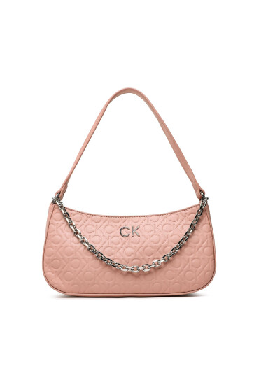 Calvin Klein Дамска чанта Re-Lock Shoulder Bag Emb Mono K60K610204 Розов - Mera.bg