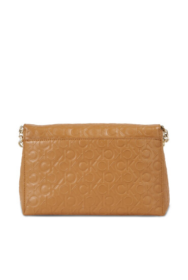 Calvin Klein Дамска чанта Re-Lock Shoulder Bag Md - Emb K60K611061 Кафяв - Mera.bg