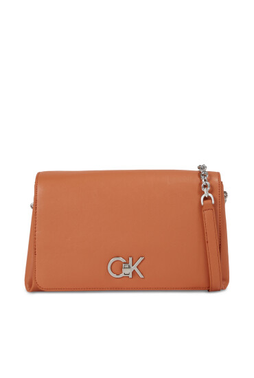 Calvin Klein Дамска чанта Re-Lock Shoulder Bag Md K60K611057 Кафяв - Mera.bg