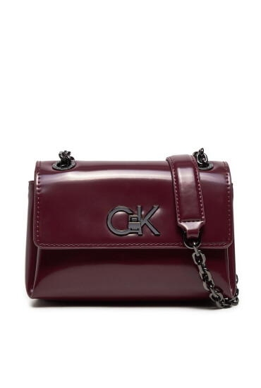 Calvin Klein Дамска чанта Re-Lock Sm Shoulder K60K612558 Бордо - Mera.bg
