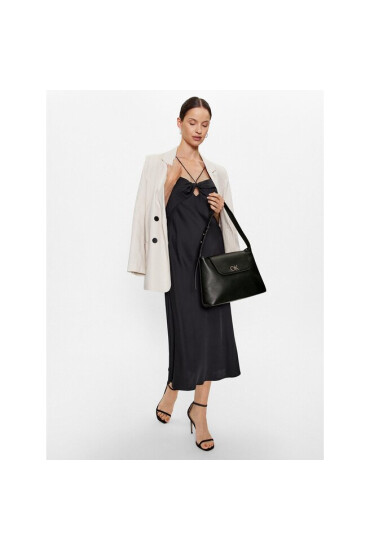 Calvin Klein Дамска чанта Re-Lock Tote Md K60K610773 Черен - Mera.bg