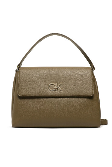 Calvin Klein Дамска чанта Re-Lock Tote W/Flap Pbl K60K610178 Каки - Mera.bg