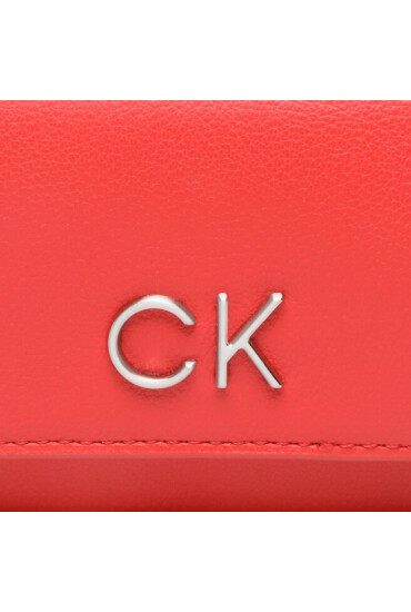Calvin Klein Дамска чанта Re-Lock Trifold Sm W/Strap K60K611010 Червен - Mera.bg