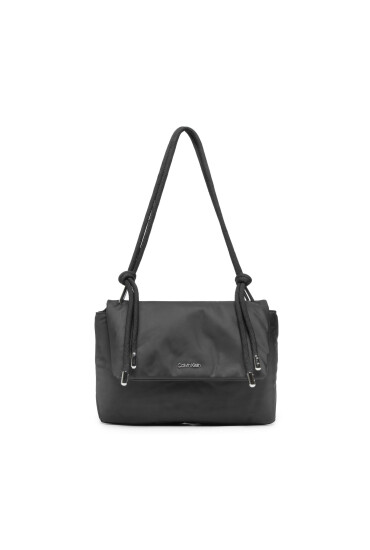 Calvin Klein Дамска чанта Roped Shoulder Bag Nylon K60K609407 BLK - Mera.bg