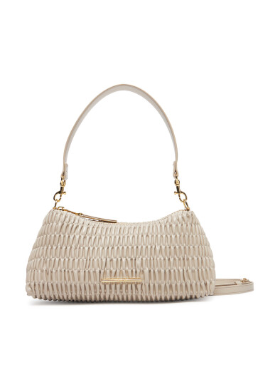 Calvin Klein Дамска чанта Ruched Drop Shoulder Bag LV04K3088G Бежов - Mera.bg