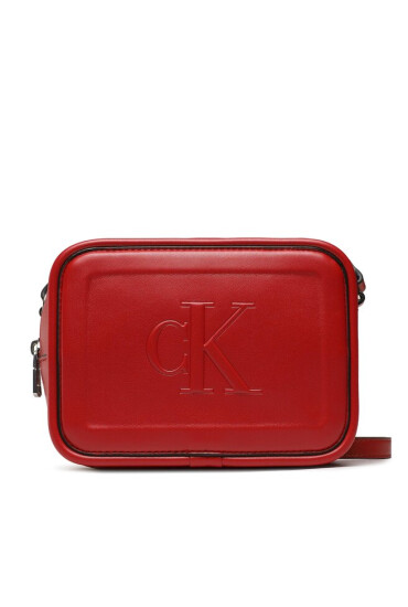 Calvin Klein Дамска чанта Sculpted Camera Bagi8 Pipping K60K610309 Червен - Mera.bg