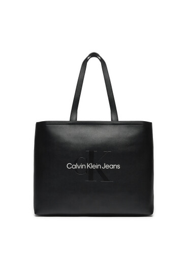 Calvin Klein Дамска чанта Sculpted K60K612222 Черен - Mera.bg
