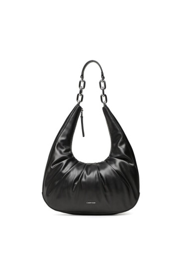Calvin Klein Дамска чанта Soft Cres Shoulder Bag Md K60K610421 Черен - Mera.bg