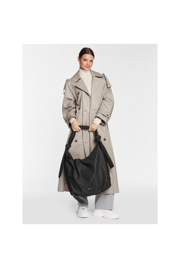 Calvin Klein Дамска чанта Soft Nappa Tote Lg Textile K60K610200 Черен - Mera.bg