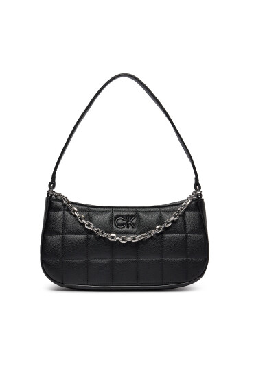 Calvin Klein Дамска чанта Square Quilt Chain Elongated Bag K60K612017 Черен - Mera.bg