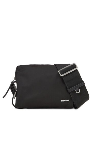 Calvin Klein Дамска чанта Wide Strap Nylon Camera Bag K60K611071 Черен - Mera.bg