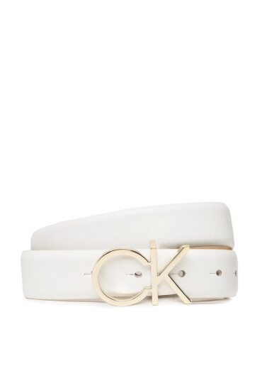 Calvin Klein Дамски колан Re-Lock Ck Logo Belt K60K610157 Бял - Mera.bg