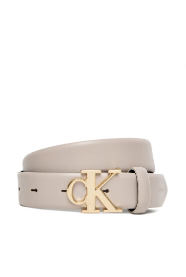 Calvin Klein Дамски колан Ck Buckle 30Mm Fixed Belt LV04F7054G Екрю - Mera.bg