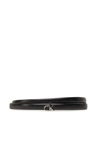 Calvin Klein Дамски колан Ck Buckle Skinny Belt 1.5 K60K612932 Черен - Mera.bg
