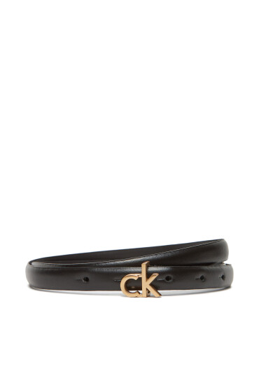Calvin Klein Дамски колан Ck Buckle Skinny Belt 15Mm LV04F7034G Черен - Mera.bg