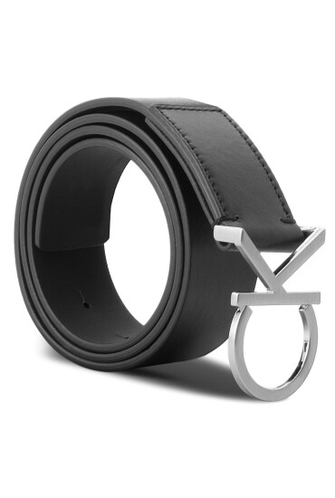 Calvin Klein Дамски колан Ck Logo Belt 3.5 K60K602141 80 Черен - Mera.bg