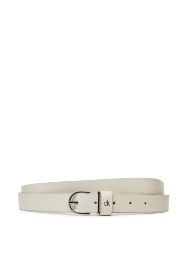 Calvin Klein Дамски колан Ck Metal Loop Round Buckle 2.5 K60K613147 Бял - Mera.bg