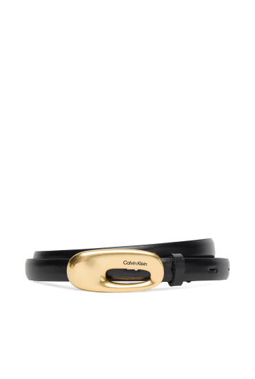 Calvin Klein Дамски колан Elongated Chucnhy Buckle 15Mm LV04F7022G Черен - Mera.bg