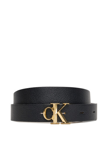 Calvin Klein Дамски колан Facet Ck Buckle 25Mm Pebble Rev/ LV04F7044G Черен - Mera.bg