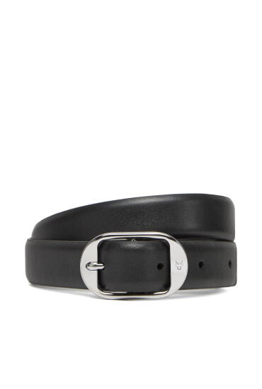 Calvin Klein Дамски колан Forged Pin Belt 25Mm LV04K7014G Черен - Mera.bg