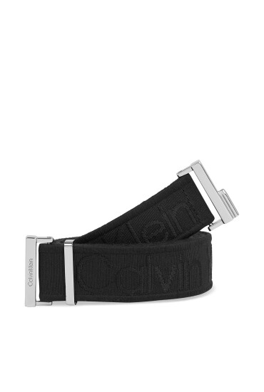 Calvin Klein Дамски колан Gracie Logo Jacquard Belt 3.0 K60K611922 Черен - Mera.bg