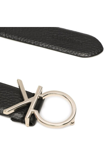 Calvin Klein Дамски колан Re-Lock Ck Logo Belt 30 Mm Pbl K60K610413 Черен - Mera.bg