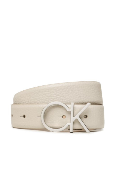 Calvin Klein Дамски колан Re-Lock Ck Logo Belt 30mm Pbl K60K610413 Бежов - Mera.bg